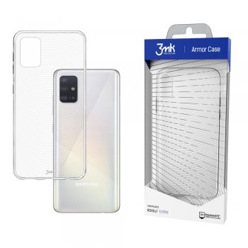 Samsung Galaxy A51 (SM-A515F) 3MK Armor Case Cover, Transparent | Telefona Maciņš Vāks Apvalks Bampers
