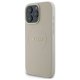 Guess iPhone 16 Pro Max Case Grained Ring MagSafe, Beige