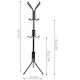 Statīvs Pakaramais 170Cm - Melns Ruhhy 23815 | Standing Hanger Black