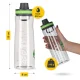 4Fizjo Tritan Sports Water Bottle, 850 ml, Green