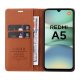 Xiaomi Redmi A5 4G YIKATU Leather Wallet Case Book Cover, Brown | Telefona Vāciņš Maciņš Apvalks Grāmatiņa