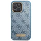Guess iPhone 14 Pro vāciņš 4G Logo Plate MagSafe, zils