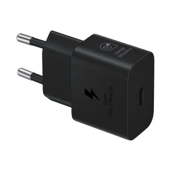 Samsung EP-T2510NBEGEU 25W SFC USB-C GaN tīkla lādētājs, melns