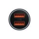 Auto lādētājs Baseus Golden Contactor Max 2xUSB-A 60W - Tumši pelēks | Phone Car Charger