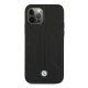 Apple iPhone 12 Pro Max 6,7\" BMW Leather Perforate Sides Case Cover (BMHCP12LRSCSK), Black | Telefona Maciņš Vāks...
