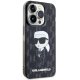 Чехол Karl Lagerfeld Monogram Ikonik для iPhone 15 Pro Max - прозрачный