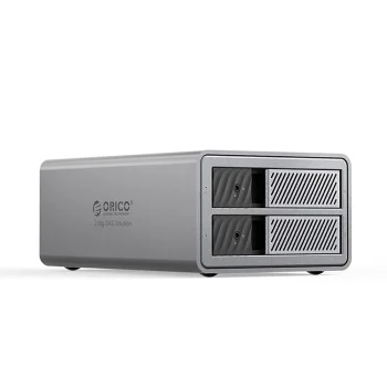 Orico 9828RU3 disku masīvs 2x 2.5"/3.5" SATA HDD/SSD, pelēks