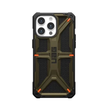 Apple iPhone 15 Pro Max 6.7'' UAG Monarch Hard Case Cover, Green Kevlar