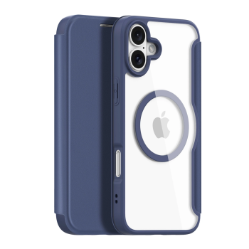 Apple iPhone 16 6.1'' DUX DUCIS Skin X Pro MagSafe Case Cover, Blue | Telefona Vāciņš Maciņš Apvalks Grāmatiņa