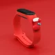 Красный новогодний ремешок для Xiaomi Mi Band 3 / 4