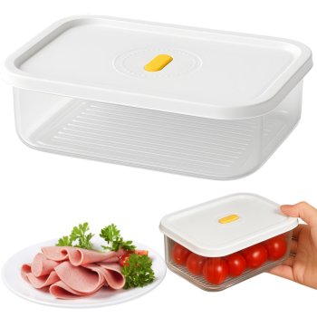 Hermētisks pārtikas konteiners ar datuma indikatoru, 600ml virtuves organizators