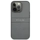 Guess Saffiano Stripe vāciņš Apple iPhone 13 / 13 Pro, Pelēks