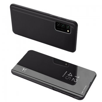 Samsung Galaxy A52 (SM-A525F/DS) / A52s (SM-A528B) Clear View Case Cover, Black | Telefona Vāciņš Maciņš...