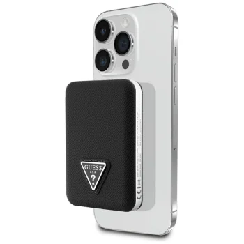 Guess Grained Triangle Powerbank с MagSafe 5000mAh 15W USB-C - чёрный