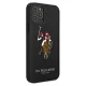 Apple iPhone 12 Pro Max 6.7\" US Polo Embroidery Collection Case Cover (USHCP12LPUGFLBK), Black