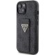 Guess Grip Stand 4G Triangle Strass case for iPhone 15 - black