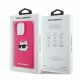 Karl Lagerfeld silikona vāciņš ar Choupette galvas apdruku MagSafe iPhone 16 Pro Max - Fuksija | Phone Case Cover