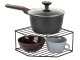 Two-Tier Metal Corner Shelf for Kitchen and Bathroom, Mixed Colors