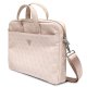 Guess Saffiano 4G Triangle Logo soma klēpjdatoram 16\", rozā