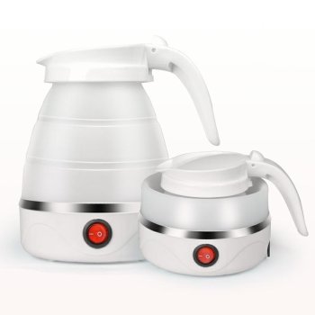 Saliekams elektriskais tējkanna 0.6L, 600W, balta