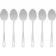 Столовый набор Alessi Caccia, 24 предмета, серебристый