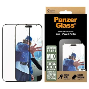 PanzerGlass экран протектор алюминиевая рамка iPhone 16 Pro Max 6,9"...