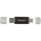 USB-флешка Intenso Twist 128GB USB 3.2 USB-C и USB-A, антрацит