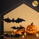 3D Bat Wall Stickers for Halloween Decorations 56 Pcs, Ruhhy 26026, Black