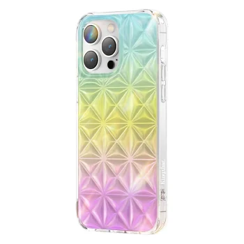 Kingxbar iPhone 14 Pro Max Case Miya Series, Rainbow