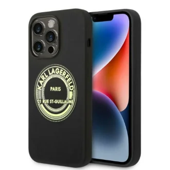 Karl Lagerfeld KLHCP14XSRSGRCK iPhone 14 Pro Max 6.7 "hardcase black / black Silicone RSG