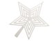 Shatterproof Christmas Tree Top Star, 23 cm, White
