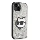 Karl Lagerfeld iPhone 14 Plus vāciņš Glitter Choupette Sudraba