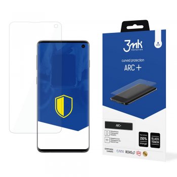 Samsung Galaxy S10 Aizsargplēve uz Visu Ekrānu | 3MK ARC+ Protective Film Rounded Fullscreen Protector