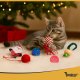 Purlov 26380 Cat Toy Set in Christmas Stocking, 6 pcs