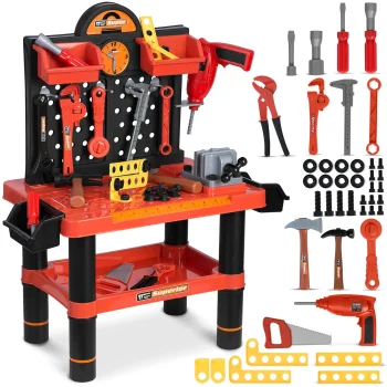Детская мастерская с инструментами Ricokids 772500, красная