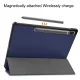 Samsung Galaxy Tab S9+ Plus (SM-X810, SM-X816B) Trifold Stand PU Leather Cover Case, Blue | Чехол Книжка...