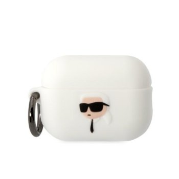 Karl Lagerfeld белый чехол для AirPods Pro 2 с 3D Choupette