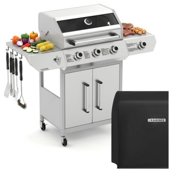 Kaminer Varen 4.0 Gāzes grils 3+1 13.5kW, Sudraba