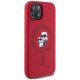 Karl Lagerfeld Silicone Karl&Choupette MagSafe vāciņš iPhone 15, Sarkans