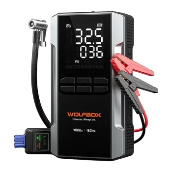 WOLFBOX MegaVolt 24 Air palaidējs ar kompresoru 24 000 mAh 4000 A