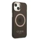 Guess Gold Outline Translucent MagSafe vāciņš iPhone 13 - Melns