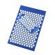 Acupressure Acupuncture Massage Mat and Pillow, Set (65 x 40cm, Blue)