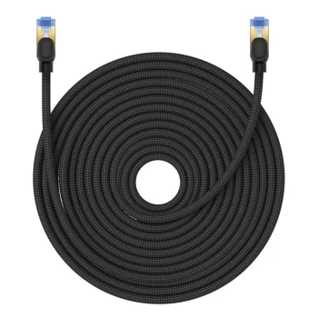 Baseus быстрый интернет-кабель RJ45 кат.7 10Gbps 25м плетеный черный