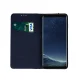 Samsung Galaxy A55 ( SM-A556B/DS ) Genuine Leather Wallet Phone Cover, Navy Blue | Telefona Vāciņš Maciņš Apvalks...