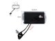 Aluminum Motorcycle Mirrors with M10 Mount and M8 Adapter, 2 pcs, Black