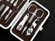 Manicure and Pedicure Set in Case, 7 Pieces, Brown
