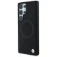 BMW Leather Half Textured MagSafe Case for Samsung Galaxy S25 Ultra, Black
