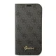 Чехол-книжка Guess для iPhone 14 Pro 4G Vintage Gold Logo, черный
