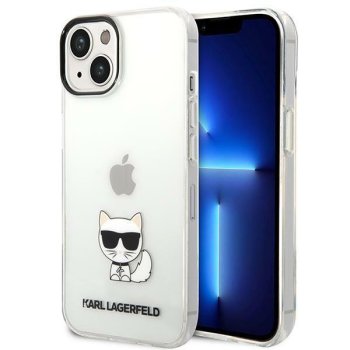 Karl Lagerfeld Choupette Body vāciņš iPhone 14 Plus - Caurspīdīgs