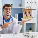 4FIZJO cilvēka ādas šķērsgriezuma anatomiskais modelis